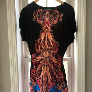 Stretchy Print Dress